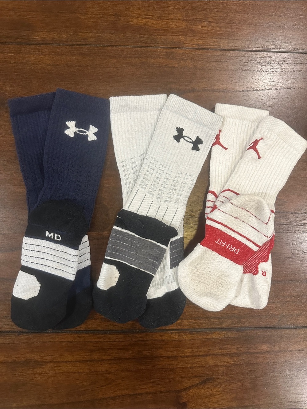 Under Armour & Jordan Athletic Crew Socks